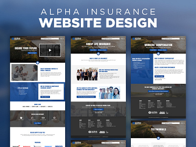 Website Design - Alpha Insurance design graphic design responsive web design web design