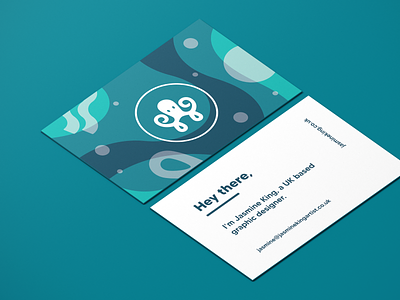 Business card - Self Branding Project branding businesscard design graphic design identity illustration ocean octopus logo sea selfbranding