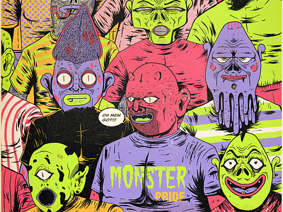Monster pride illustration