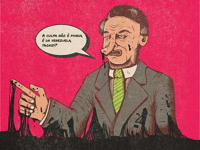 Fuck Bolsonazi illustration vector