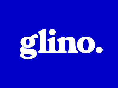 glino. blue branding color illustrator logo signature typography
