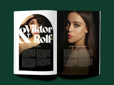 Viktor & Rolf edition green indesign model