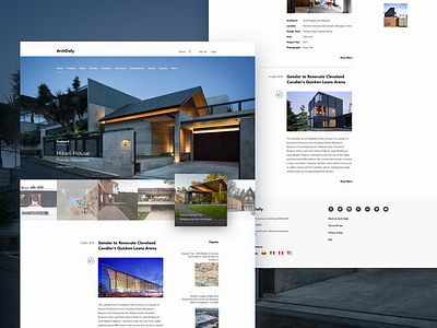 Landing Page - Archdaily architecture desktop landinpage light ui ui challenge ux web design website