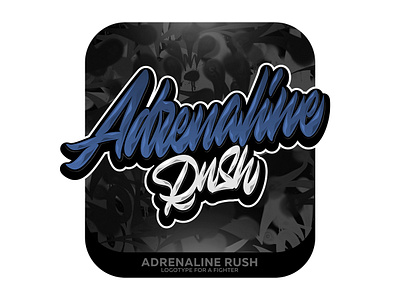 Adrenaline rush lettering calligraphy illustration lettering logo logotype typography vector каллиграфия леттеринг