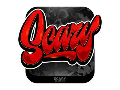 Scary lettering branding calligraphy design graffiti illustration illustrator lettering logo logotype type typography vector каллиграфия леттеринг