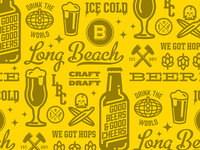 Bottlecraft Wallpaper beer icons pattern wallgraphic wallpaper