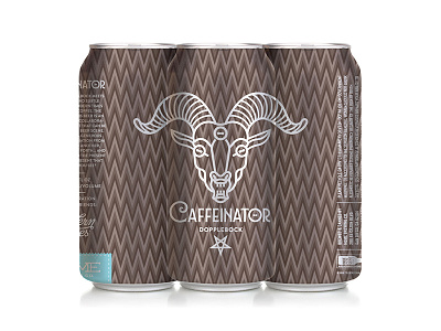 Home Brewing Co - Caffeinator Can beer beercan branding brew brewing can coffee craftbeer goat icon label logo packaging