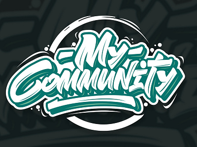 Logo for dance studio "My Community" customlogo design lettering letteringlogo type