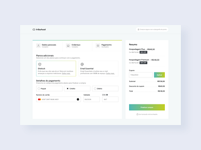 Checkout interface light