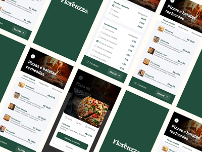 Delivery Pizza app delivery food green interface layout pizza ui ux uxui