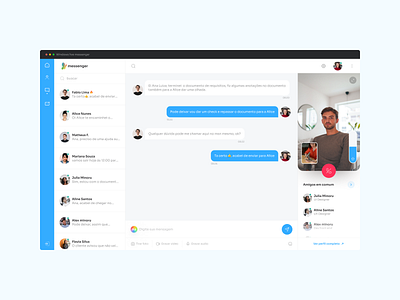 Messenger interface app call chat design friends live messenger msn ui video windows