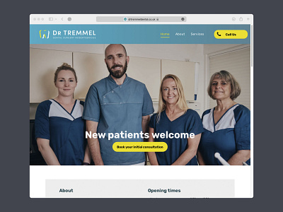 Dr Tremmel Dental Surgery branding design logo photography web design