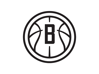 BROOKLYN NETS basketball brooklyn monogram nba nets sports