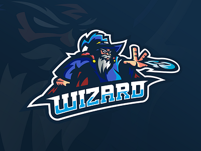 Wizard Mascot adobe illustrator esports logo illustration mascot sports logo sports mascot