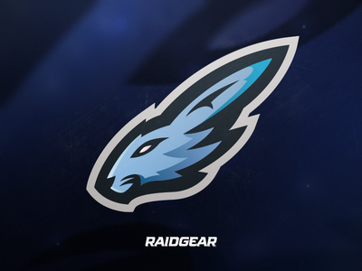 Raidgear Rabbit Mascot By: Vortek adobe illustrator esports logo illustration mascot sports logo sports mascot