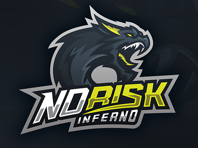 No Risk "Inferno" eSports Mascot illustrator mascot sports sports logo sports mascot vector vector logo