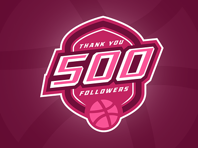 Thanks for 500 Followers <3 adobe illustrator adobe photoshop esports logo logo sports logo