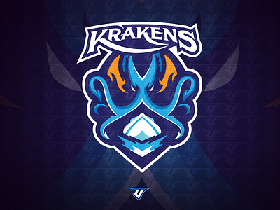 Krakens Premade Logo logo mascot mascot logo sports logo vector
