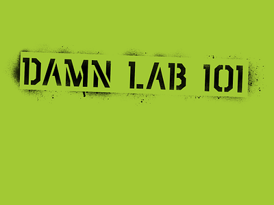 Damn Lab 101 - stancil logo