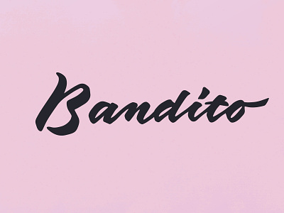 Bandito - logotype bandito brand brand design calligrafia calligraphy graphic graphic design lettering logo logodesign logotipo logotipos logotype logotype design logotype designer typography