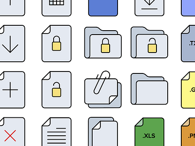 Document Icon set