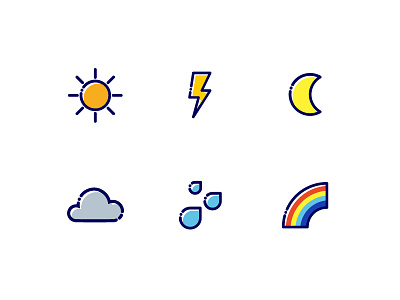 Free icon set - Tiny Weather