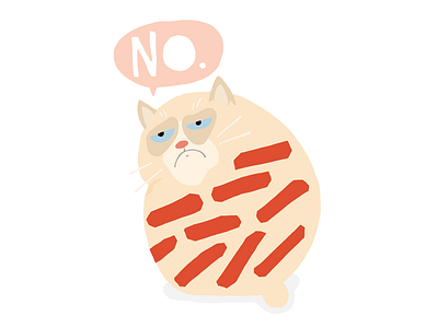 Grumpycat Dribble illustration