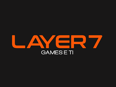 Layer 7 Rebranding branding design flat game logo minimal typography web website