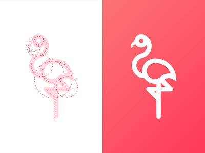 Flamingle Logo Design brand identity branding branding design debut illustration logo logo design vector