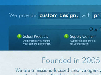 Missions Linked Web Design home page homepage missions linked steps subtle texture texture web design