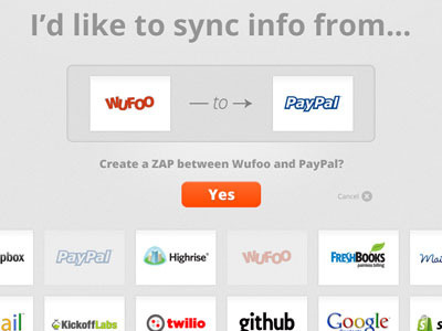 Zapier Home Drap and Drop Confirmation