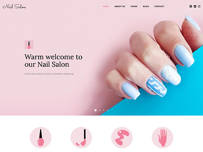 Nail Salon joomla joomla template nail salon nails responsive responsive design template