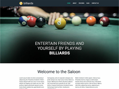 Hot Billiards billiards joomla joomla template responsive responsive design template