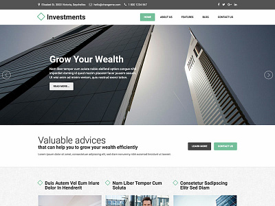 Hot Investments business website corporate website finance business joomla joomla template money responsive responsive design template