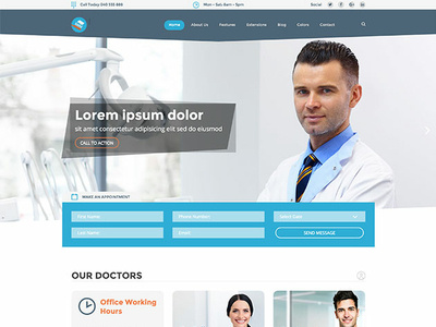 Hot Teeth dental care dental clinic dentist dentist website dentistry dentists joomla joomla template responsive responsive design template