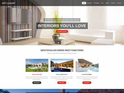 Hot Luxury architecture architecture website interior interior design website joomla joomla template luxurious luxury responsive responsive design template