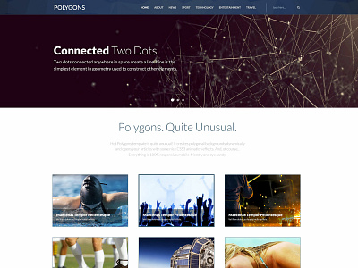 Hot Polygons blog blog design joomla joomla template responsive responsive design template