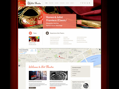 Hot Theatre cinema cinema app joomla joomla template live show responsive responsive design template theatre