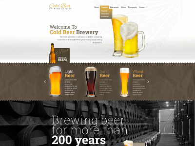 Beer beer art beer bottle beer branding beer website drink food and drink joomla joomla template responsive responsive design template