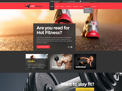 Hot Fitness fitness fitness app fitness club fitness website gym app gym website joomla joomla template responsive responsive design template