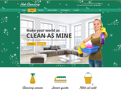 Hot Cleaning cleaning company cleaning service cleaning services joomla joomla template responsive responsive design template