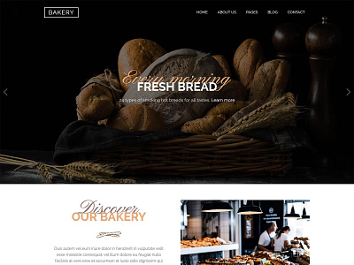Hot Bakery bakery food and drink joomla joomla template responsive responsive design restaurant template