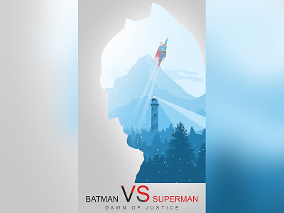 Batman VS Superman Poster artist batman v superman dc dc comics design graphic art illustration photoshop typography vector