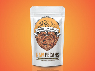 Raw Pecans brandideas branding illustration package package design packaging photoshop