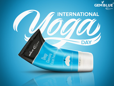 International Yoga Day artist brand identity branding branding design graphic art illustration photoshop yoga yoga pose