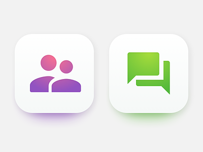 Not flat app icons gradient icons not flat