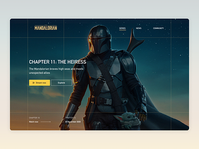 The Mandalorian s02 grid grid layout mandalorian star wars tv show ui web