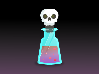 Spooky Potion game gaming halloween illustrator magic potions skull spooky ui