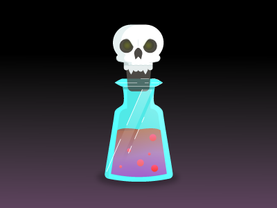 Spooky Potion spooky ui gaming game skull illustrator halloween magic potions