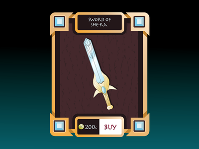 Sword of She-Ra design fantasy game he man illustraiton magic she ra ui vector
